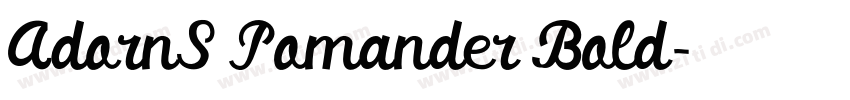 AdornS Pomander Bold字体转换